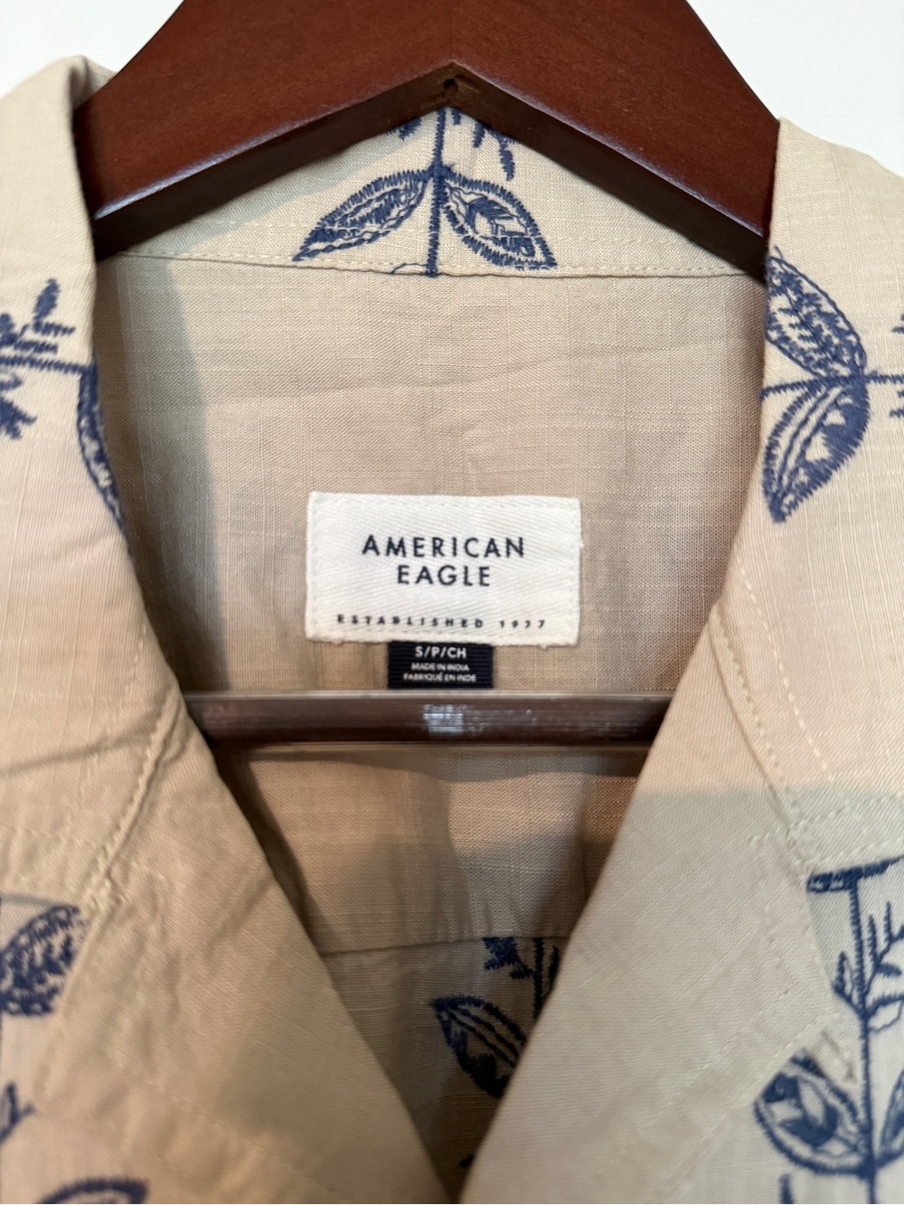 AE Poolside Striped Button-Up Shirt - Picture 2 of 4